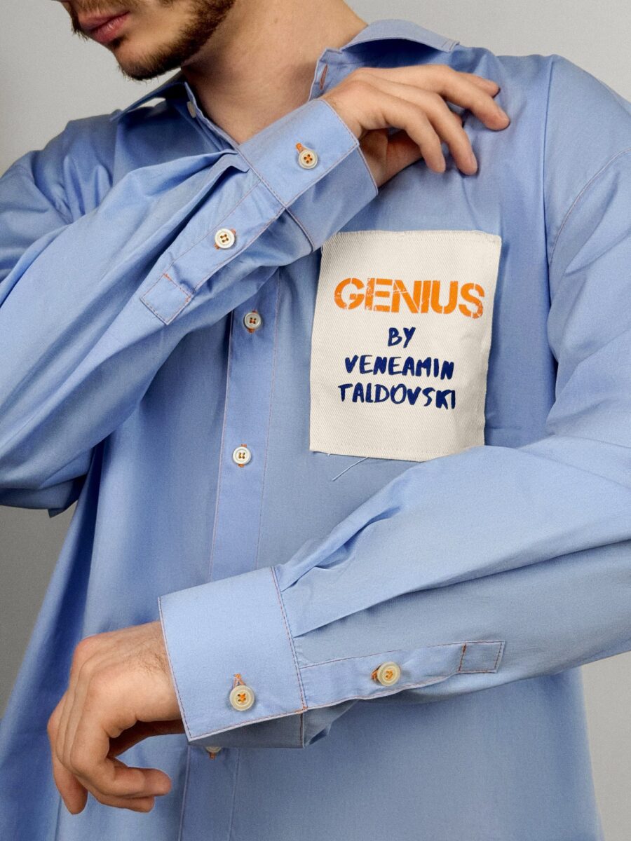 РУБАШКА OVERSIZED "GENIUS" — изображение 9