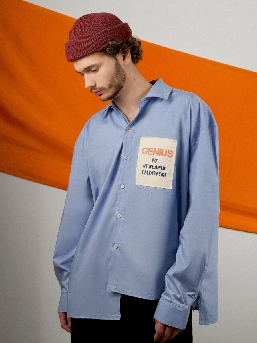 РУБАШКА OVERSIZED "GENIUS" — изображение 3